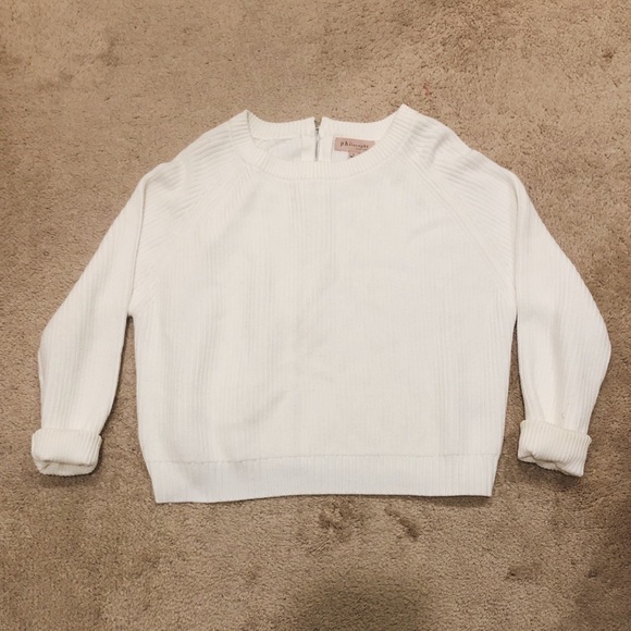 Urban Outfitters Sweaters - Philosophy White Knit Sweater